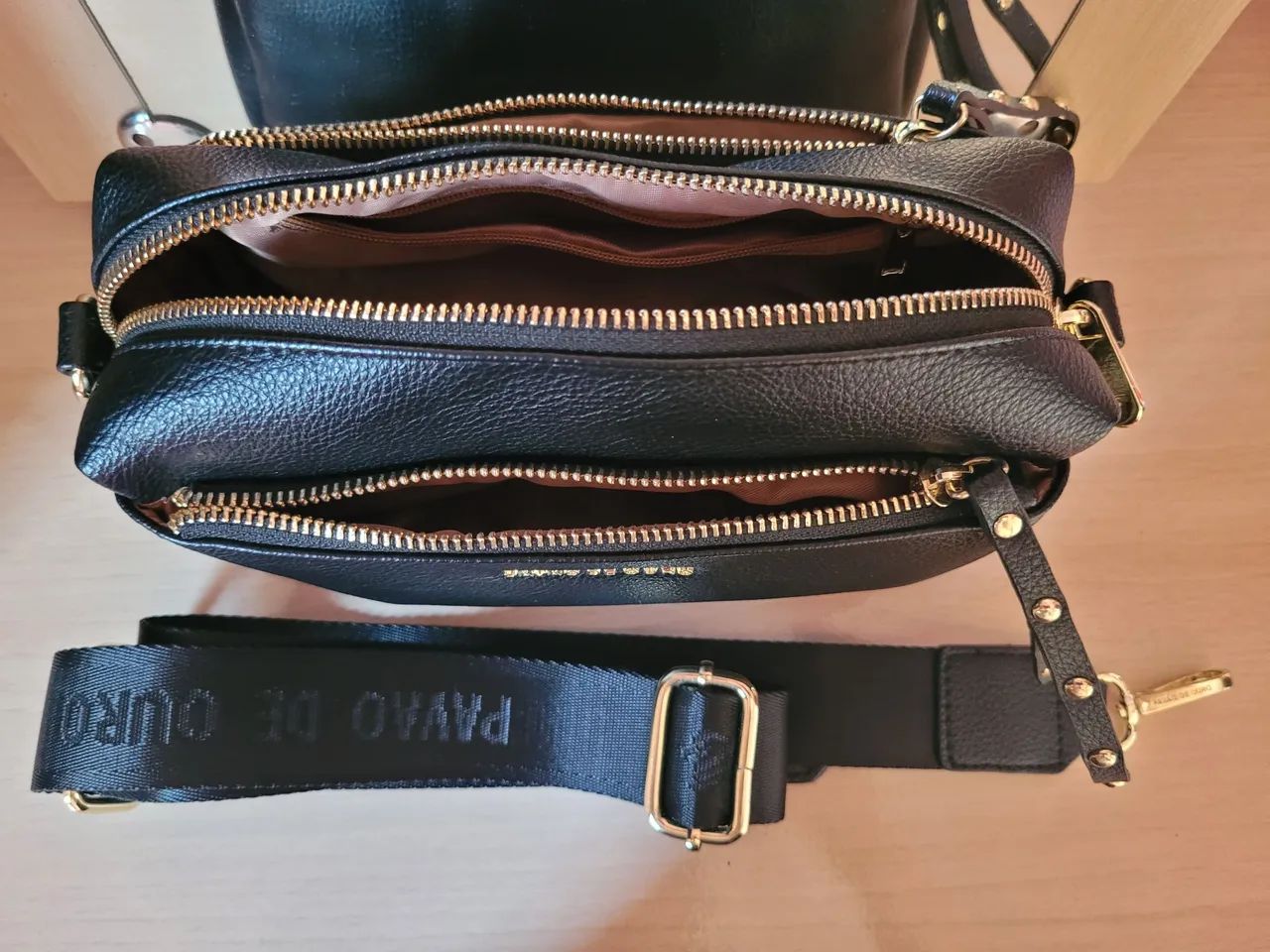 Bolsa linda (pavão de ouro) - Foto 3
