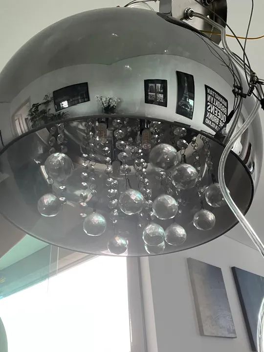 Vendo 2 (dois) Lustres Pendente/plafon Soho De Cristal Vidro 40cm - Foto 3