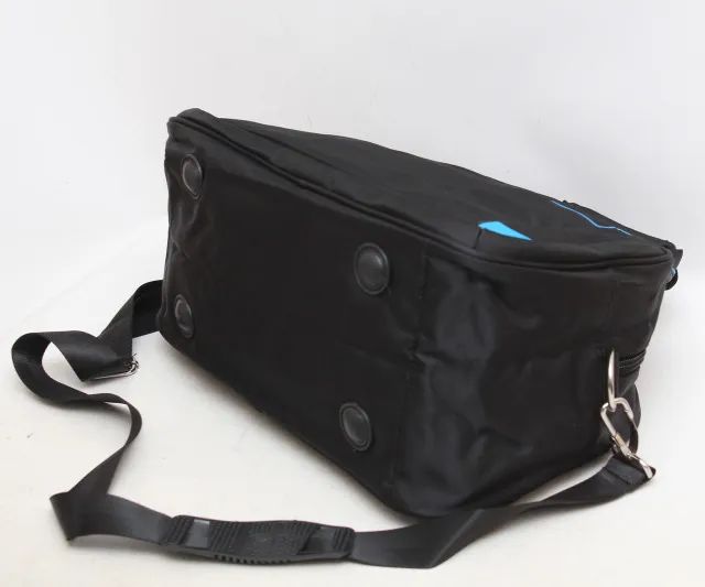 Bolsa viagem mala bordo bagagem de mão sacola academia Preta reforçada - Foto 6