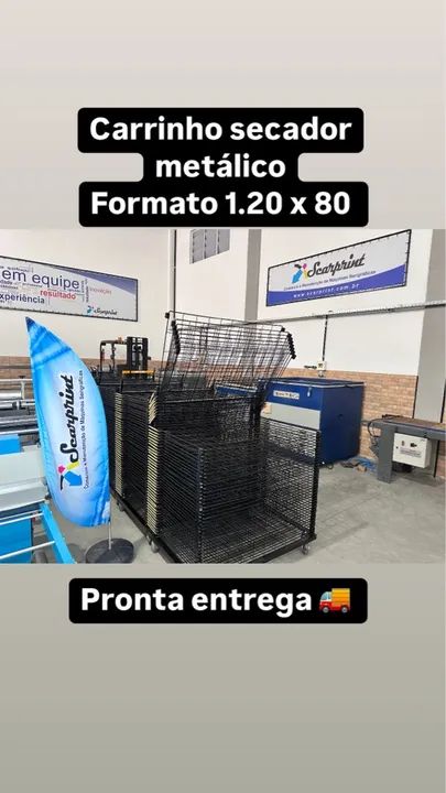 Carrinho secador metálico 1.20. X 80  - Foto 4