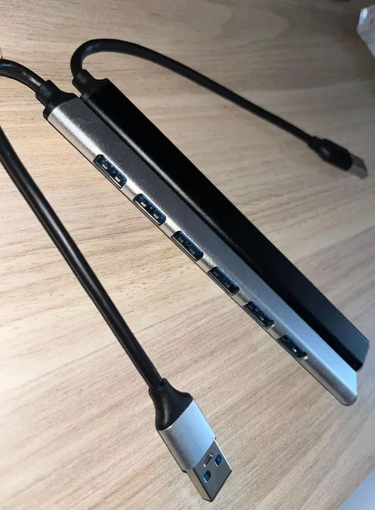Hub USB De Alta Velocidade 3.0 7 Portas Multi Splitter - Foto 4