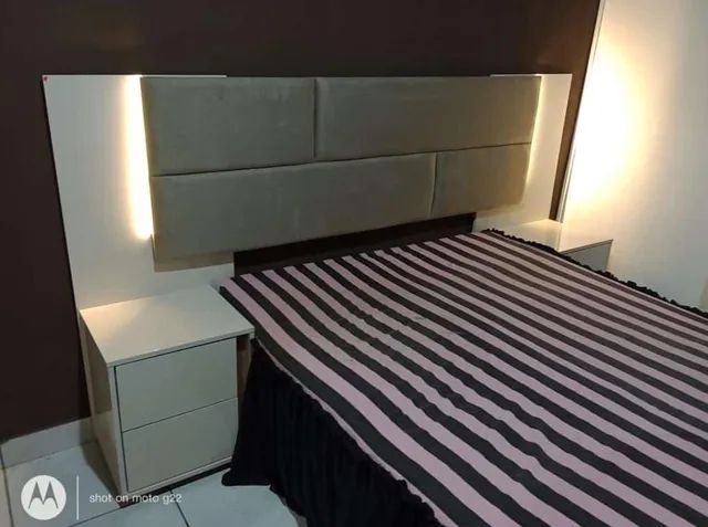 CABECEIRA DE CAMA CASAL OU QUEEN RUBIA - Foto 2