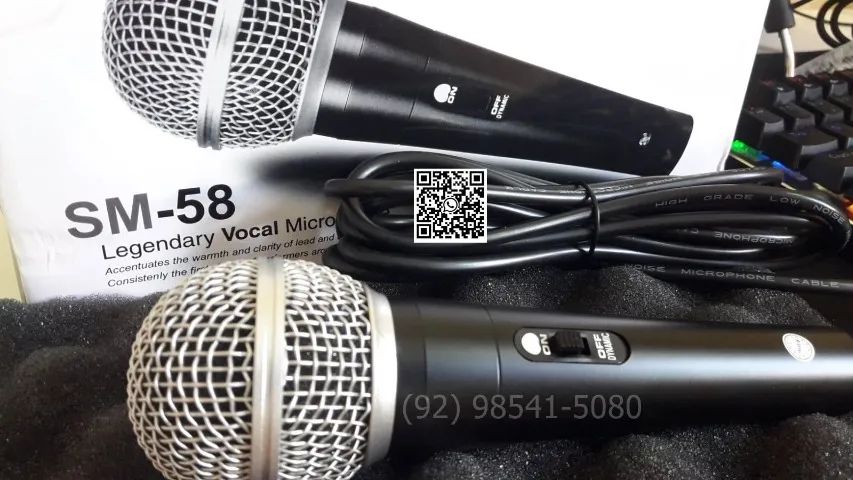 Microfone com fio sm58 (entregamos) - Foto 4