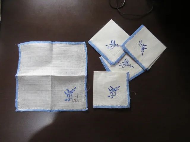 5 paninhos para decoração lote 06 (todos)