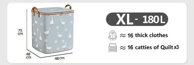Saco Organizador de tecido com estampa de ganso, 180L  - Foto 2
