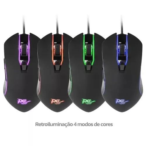 Mouse Philco Gamer RGB 4 cores 6 Botões Lacrado - Foto 2