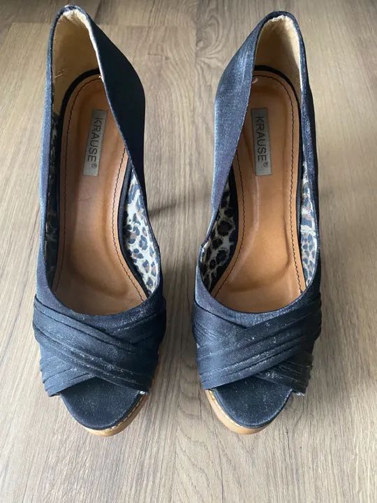 Sapato peep toe plataforma  - Foto 3