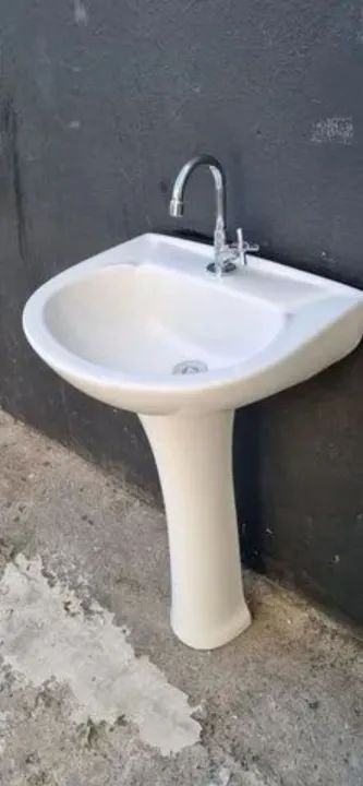 Pia banheiro louça completa