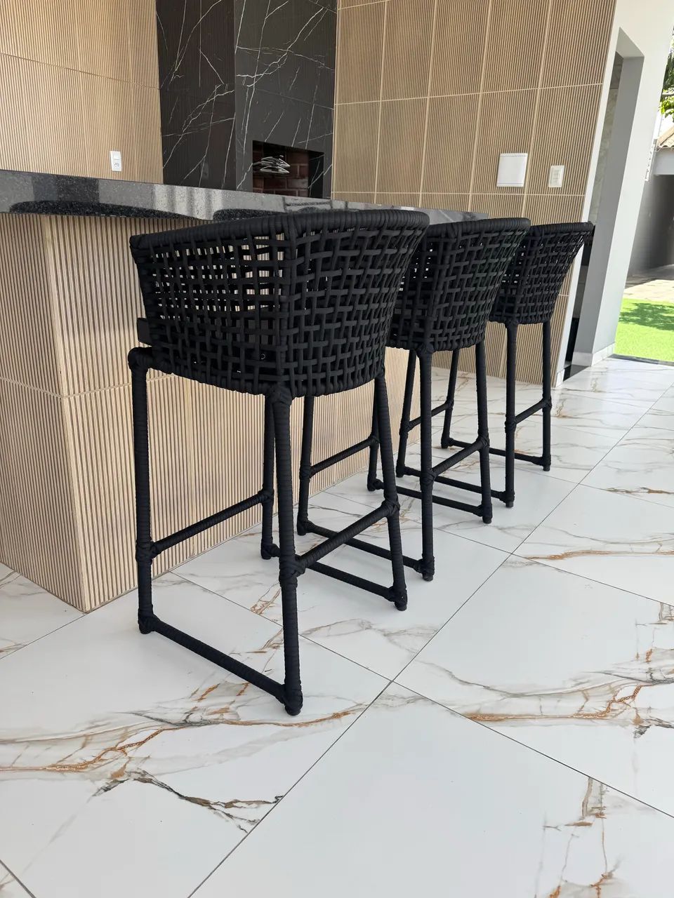 Banquetas em corda náutica 