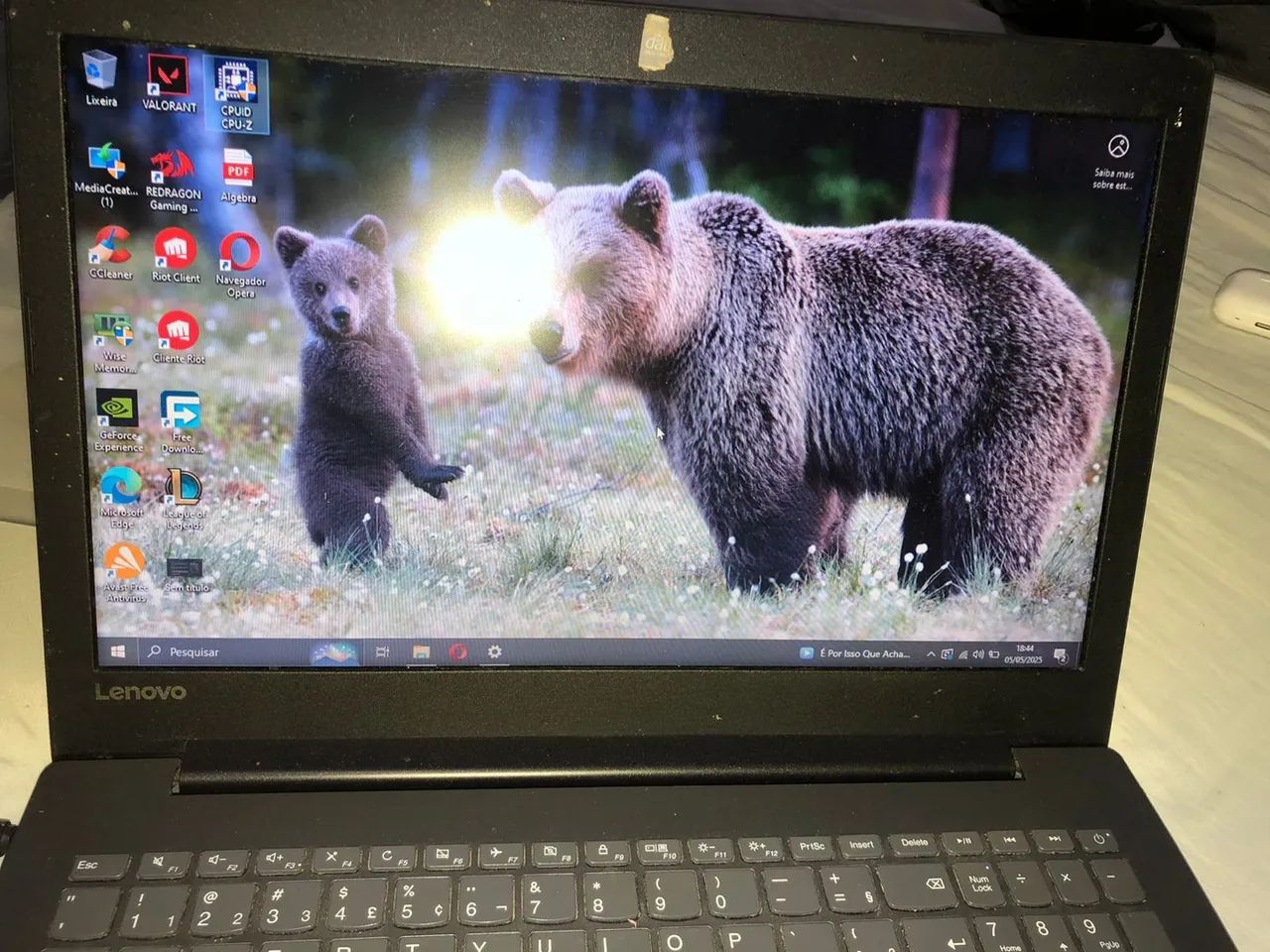 Notebook Lenovo IdeaPad 320 - GeForce MX150, 20GB RAM (HD com defeito)