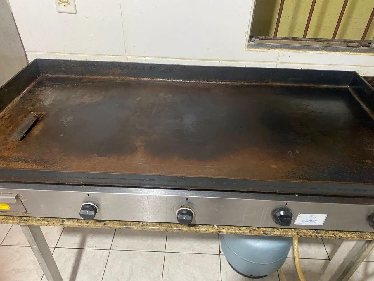 Chapa a gás profissional para comércio 1,30 m - Foto 2