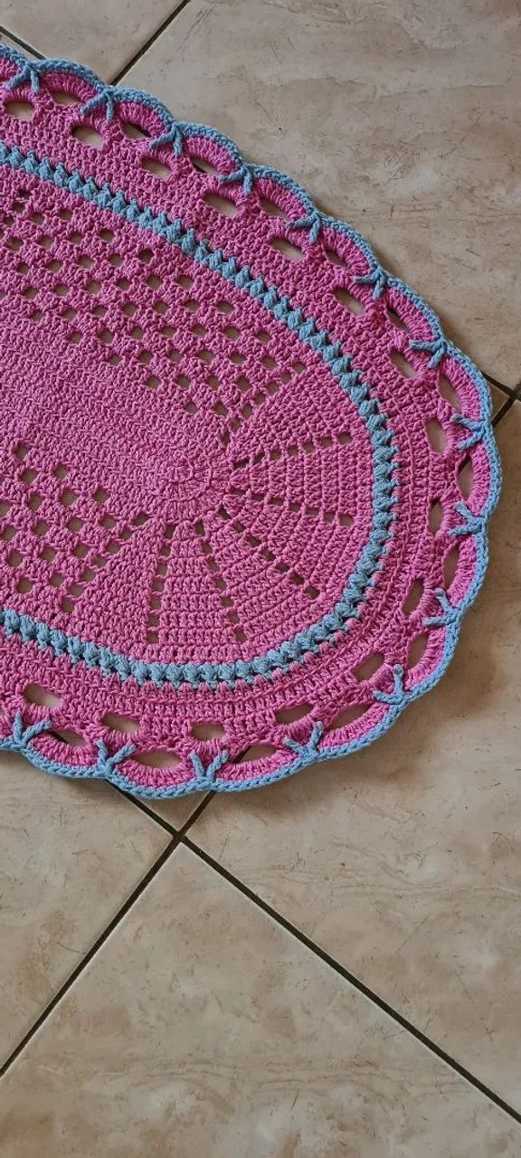 Tapete Oval Crochê  - Foto 6