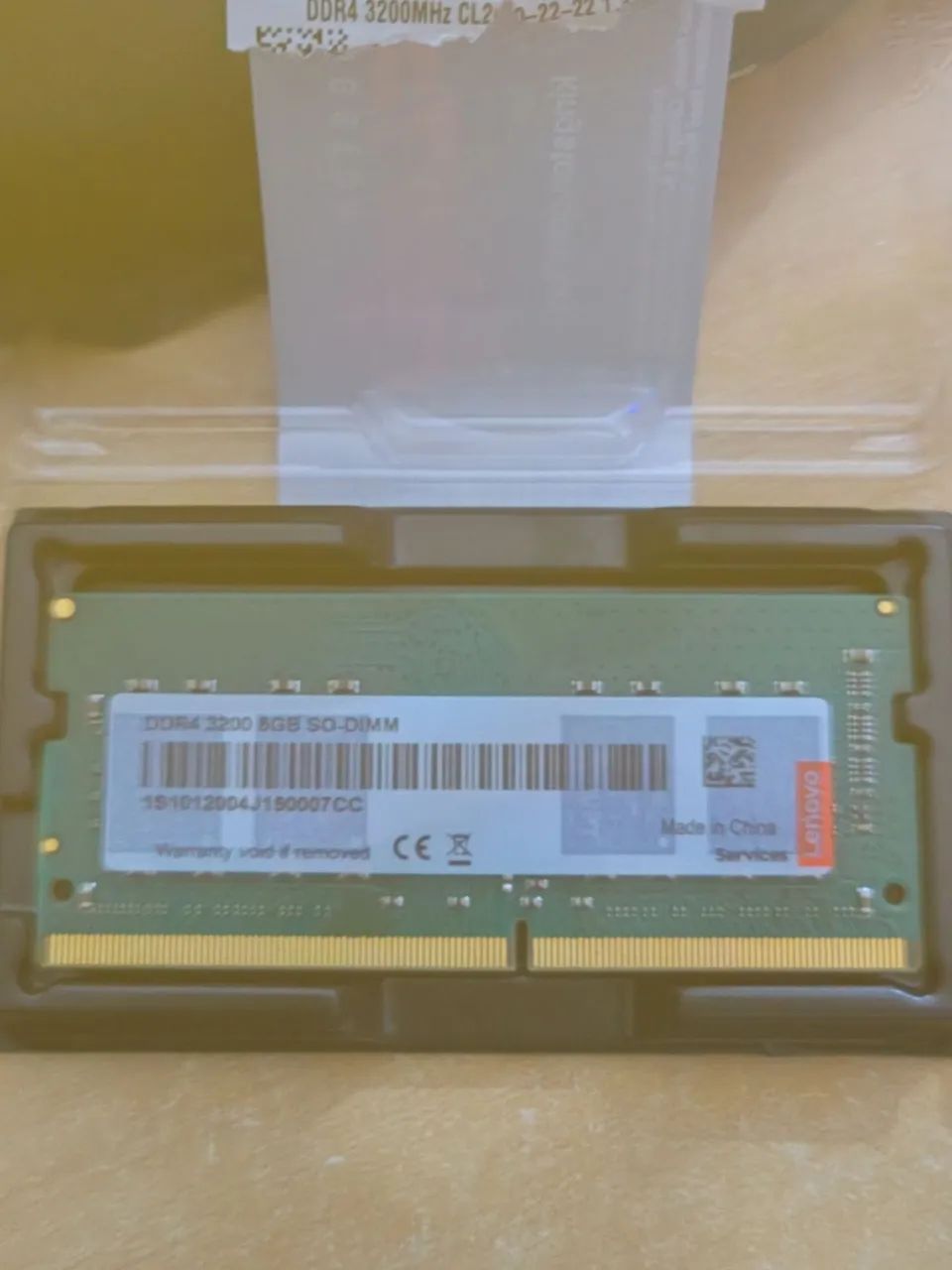 2x pentes de Memória RAM Lenovo (smart) 8GB DDR4 para Notebook 3200Mhz total 16GB - Foto 2