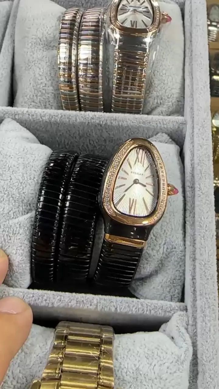 Relogio serpenti black bvlgari 2 voltas - Foto 3