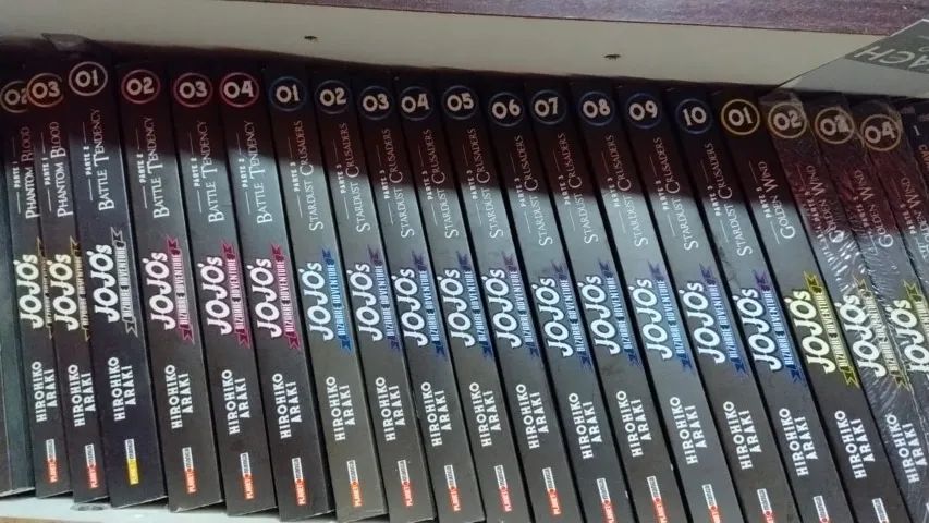 Mangás do JoJo's Bizarre Adventure, Partes 1, 2 e 3 Completos, (Total de 17 Mangás) - Foto 4