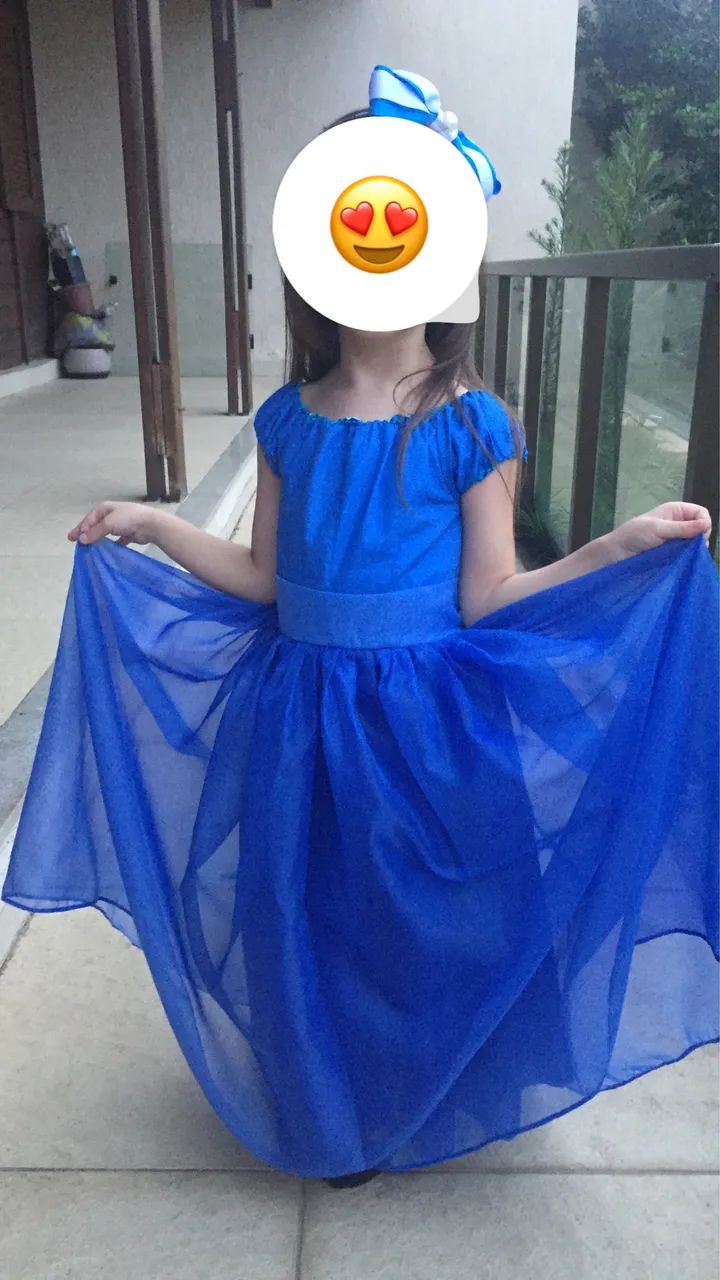 Vestido infantil Cinderela 