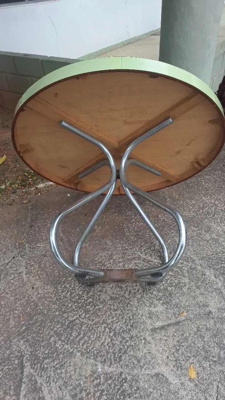 Conjunto Mesa + 6 Cadeiras Década de 60 em Compensado Naval e Fórmica  - Foto 5