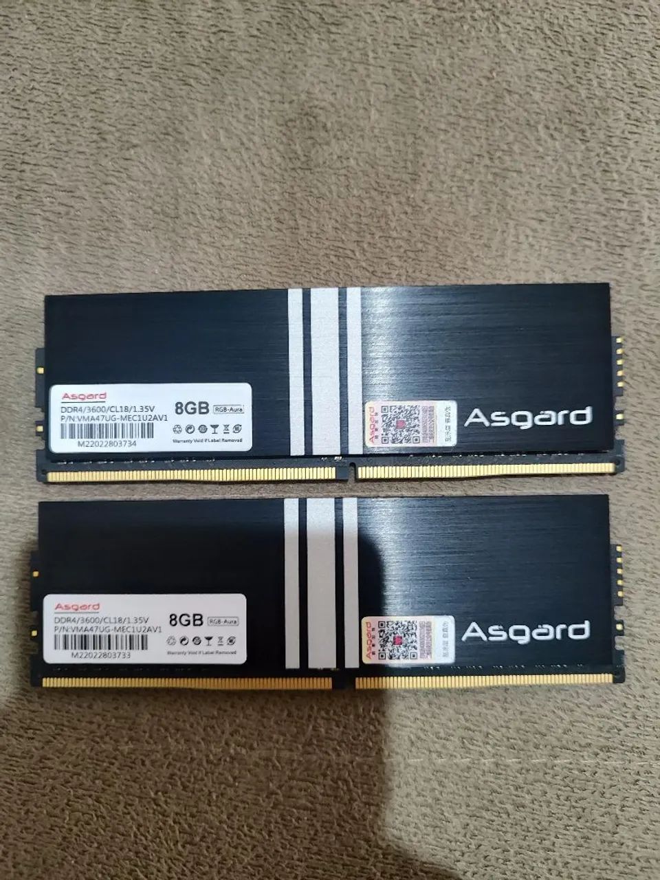 Kit Memória RAM DDR4 Asgard Valkyrie V1 16GB (2x8GB) 3600MHz RGB - Foto 2
