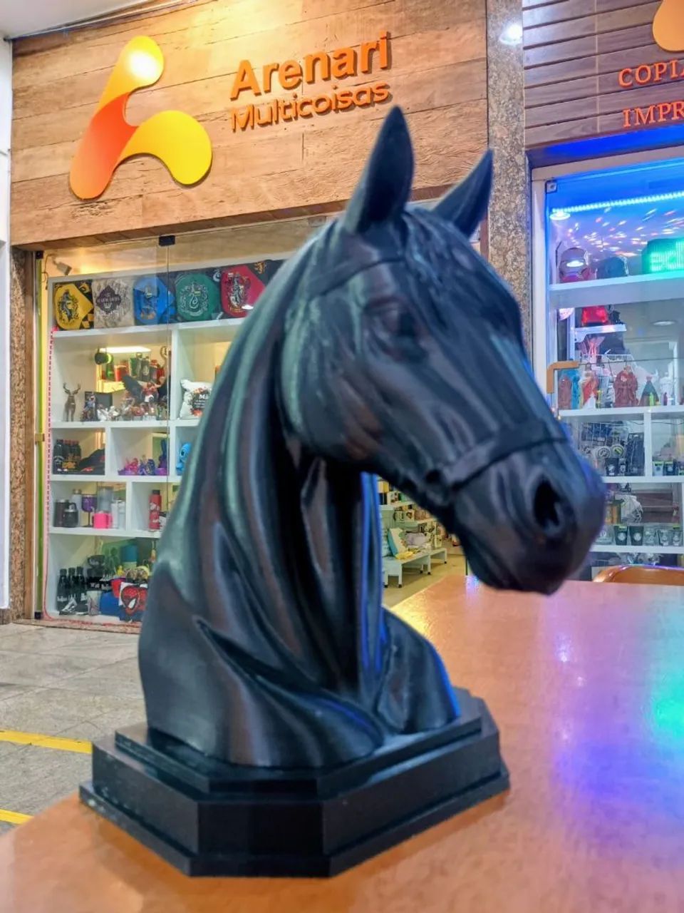 Cabeça de Cavalo em 3D GESSO E RESINA