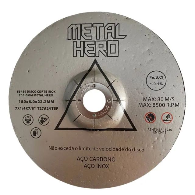Disco Metal Hero Corte Inox 7 6.0mm