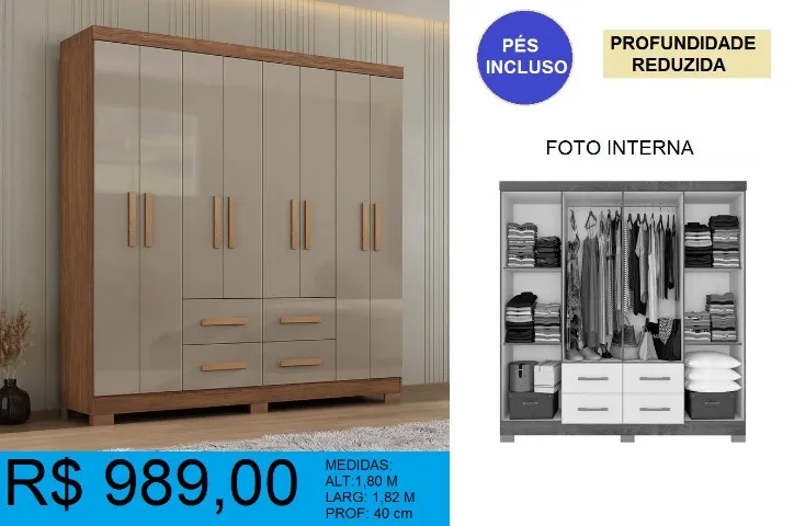 Guarda roupa para quarto