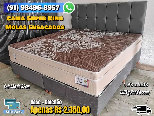 CAMA SUPER KING MOLAS ENSACADAS 