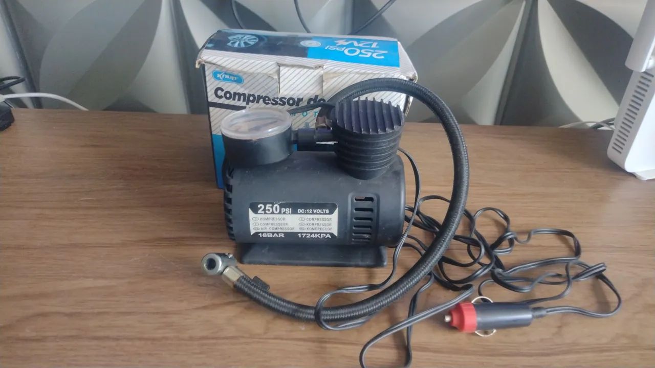 Compressor de ar para carro 12V 250 PSI