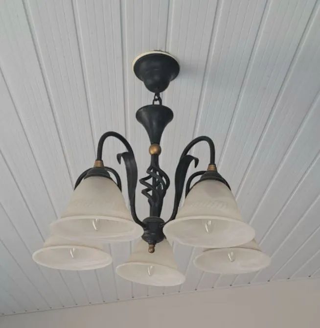 Conjunto 3 luminárias estilo provençal em ferro - Foto 3