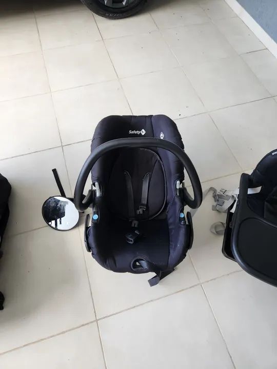Trio Carrinho, Moisés, Bebê Conforto - Conjunto Travel System Mobi Safety 1s7  - Foto 3
