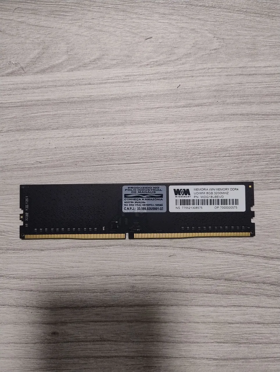 Memória RAM WinMemory DDR4 8GB 3200Mhz