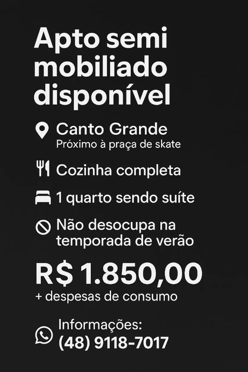 Alugo Apto Anual em Bombinhas 