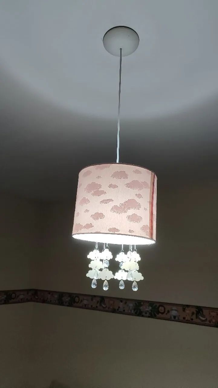 Lustre Nuvem Infantil com Cristais - Foto 5