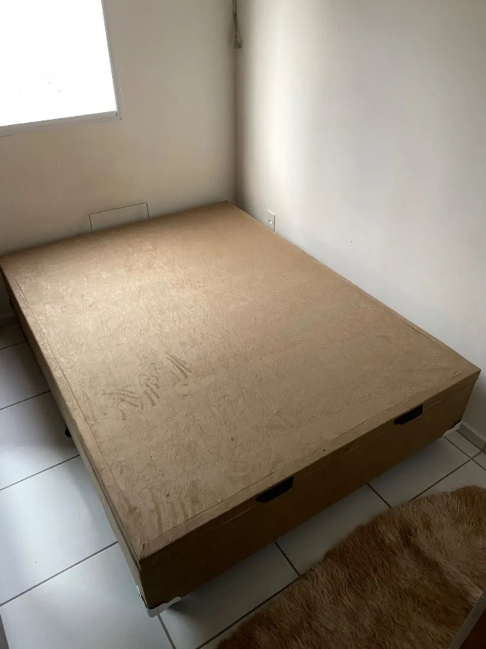Baú Casal Marrom Suede  a Pronta Entrega - Foto 2