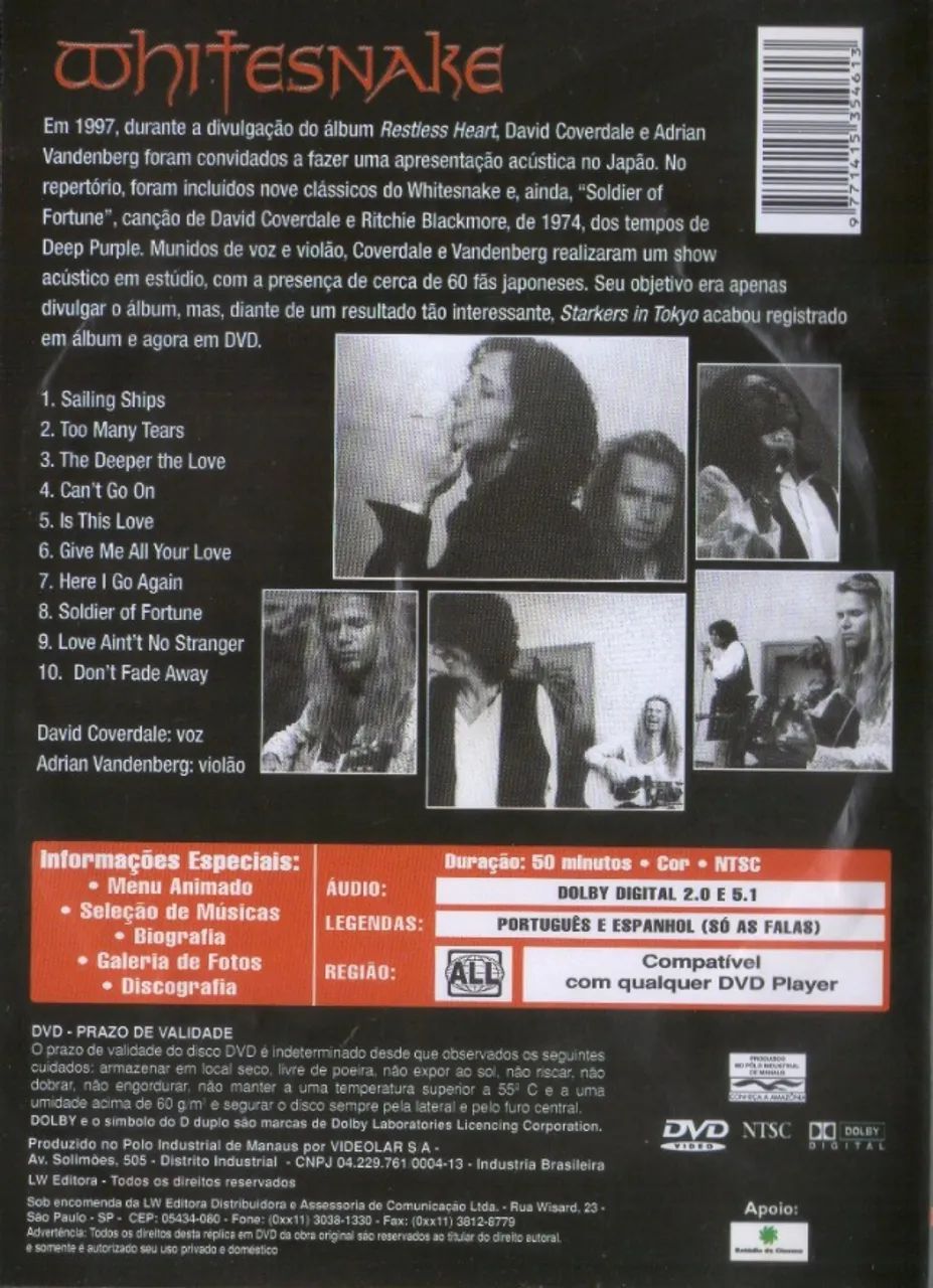 Dvd Whitesnake - Starkers In Tokyo - Foto 2