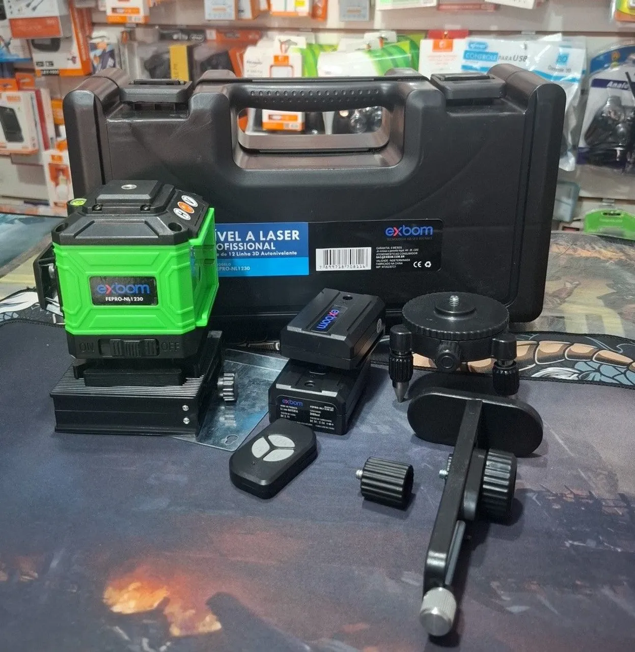 Nível a Laser Profissional Exbom 12 Linhas 3D