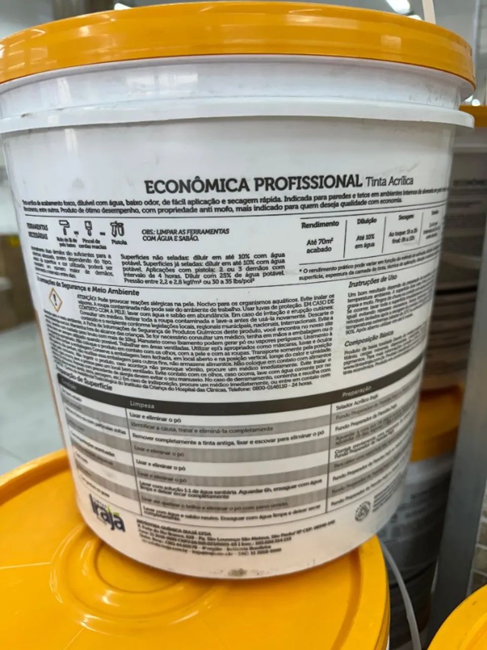 Tinta Branco Neve Balde 16 LTS - Foto 3