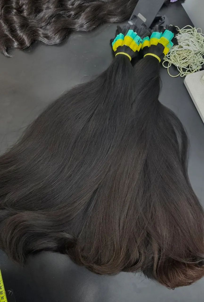 CABELO HUMANO LEGÍTIMO! VÁRIOS TONS, MEDIDAS E TEXTURAS!  - Foto 3