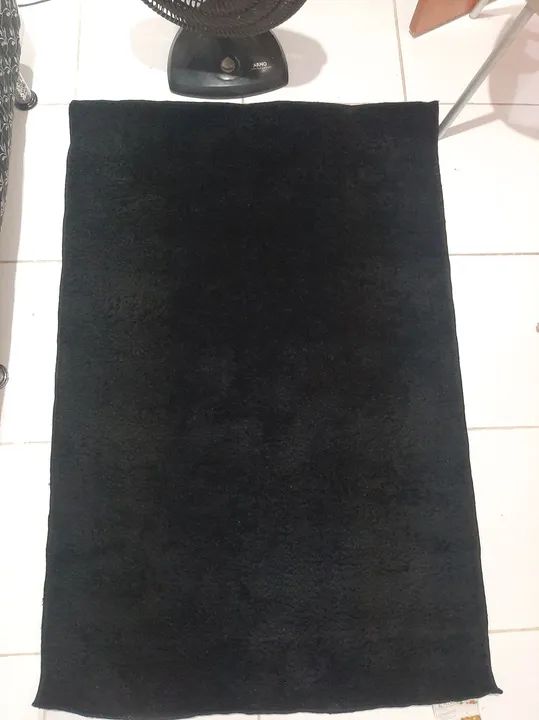 Tapete Peludo Preto - Foto 3