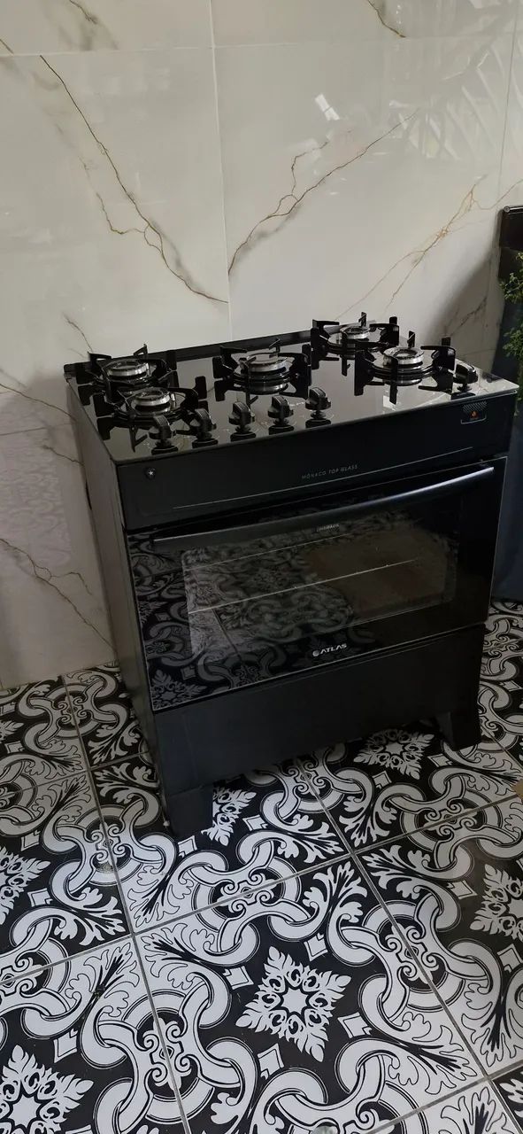 Fogão Atlas 5 Bocas preto  - Foto 5