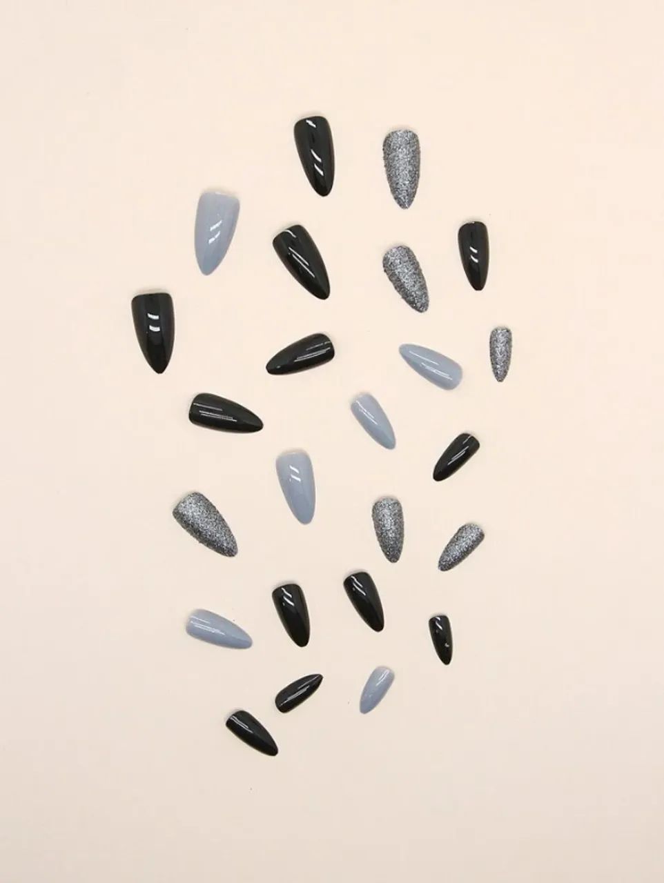 24 Peças de Unhas Postiças + Cola Transparente + Lixa de Unha - Foto 2