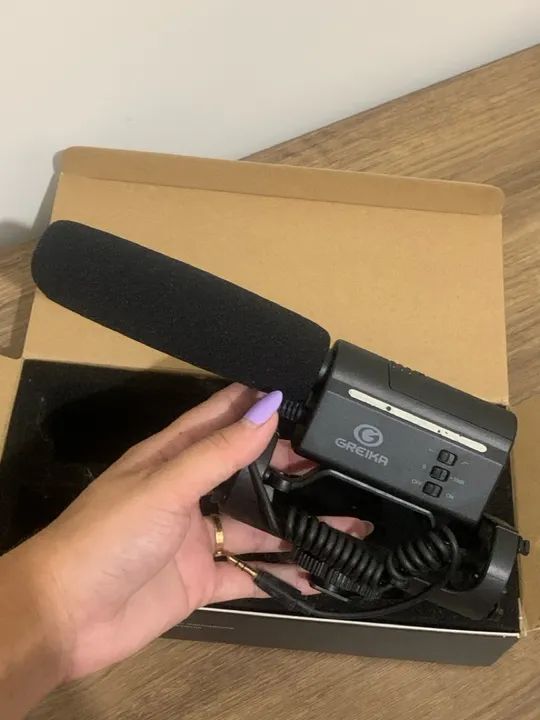 Microfone Condensador Greika GK-SM10 para Câmeras DSLR e Filmadoras - Foto 2
