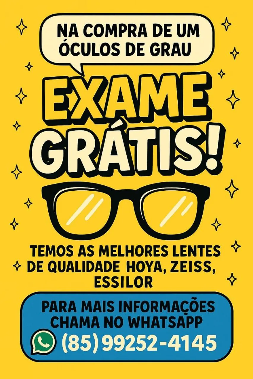 Temos as melhores lente para seus óculos, com os preço mais competitivo de Fortaleza