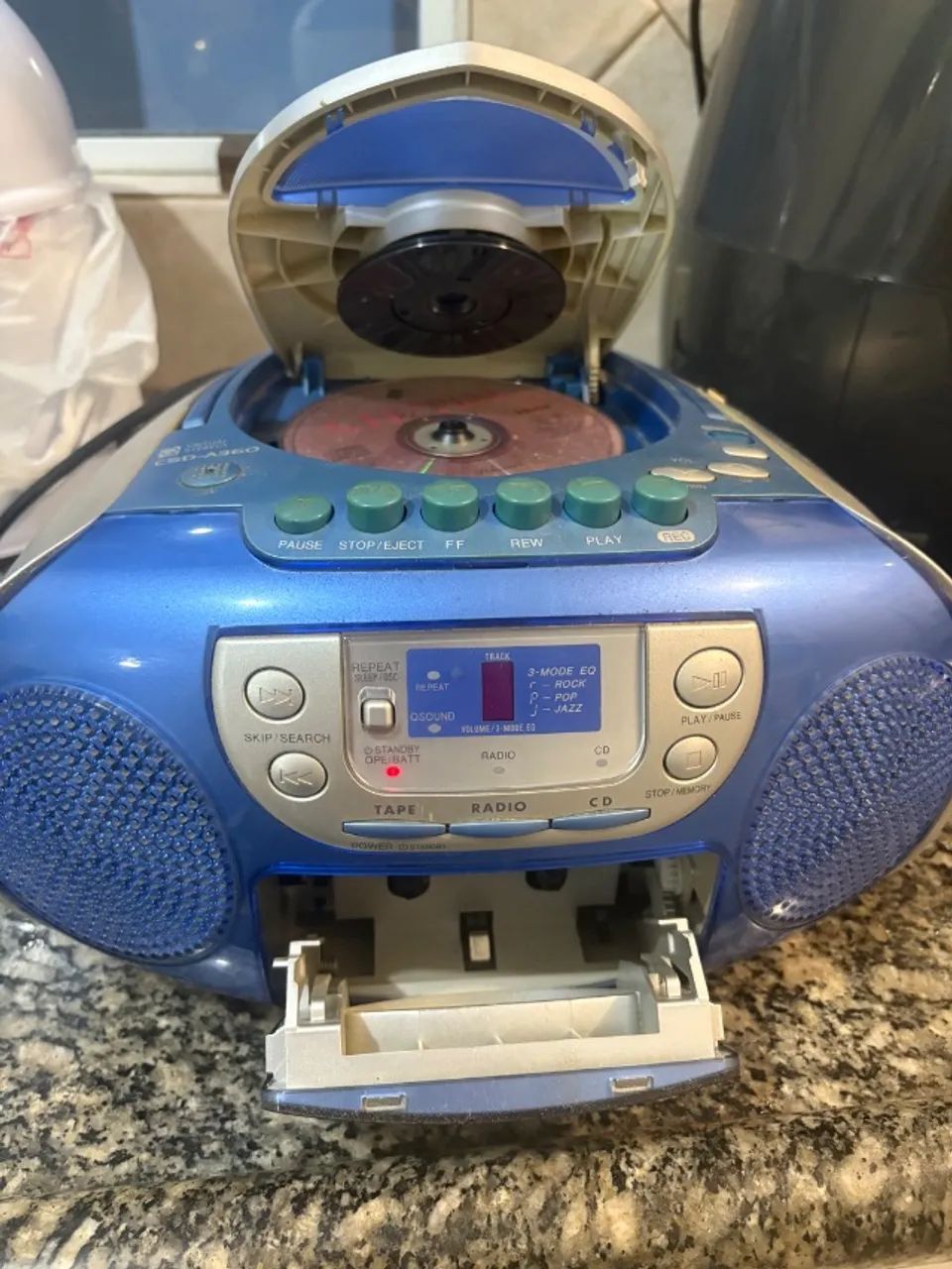 Rádio Portátil AIWA - CD, Rádio e Toca-Fitas - Funcionando Perfeitamente - Foto 3