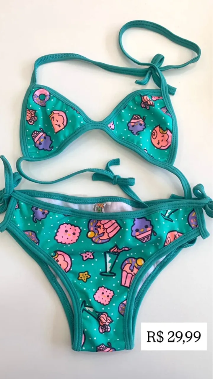 Biquíni Infantil Estampado