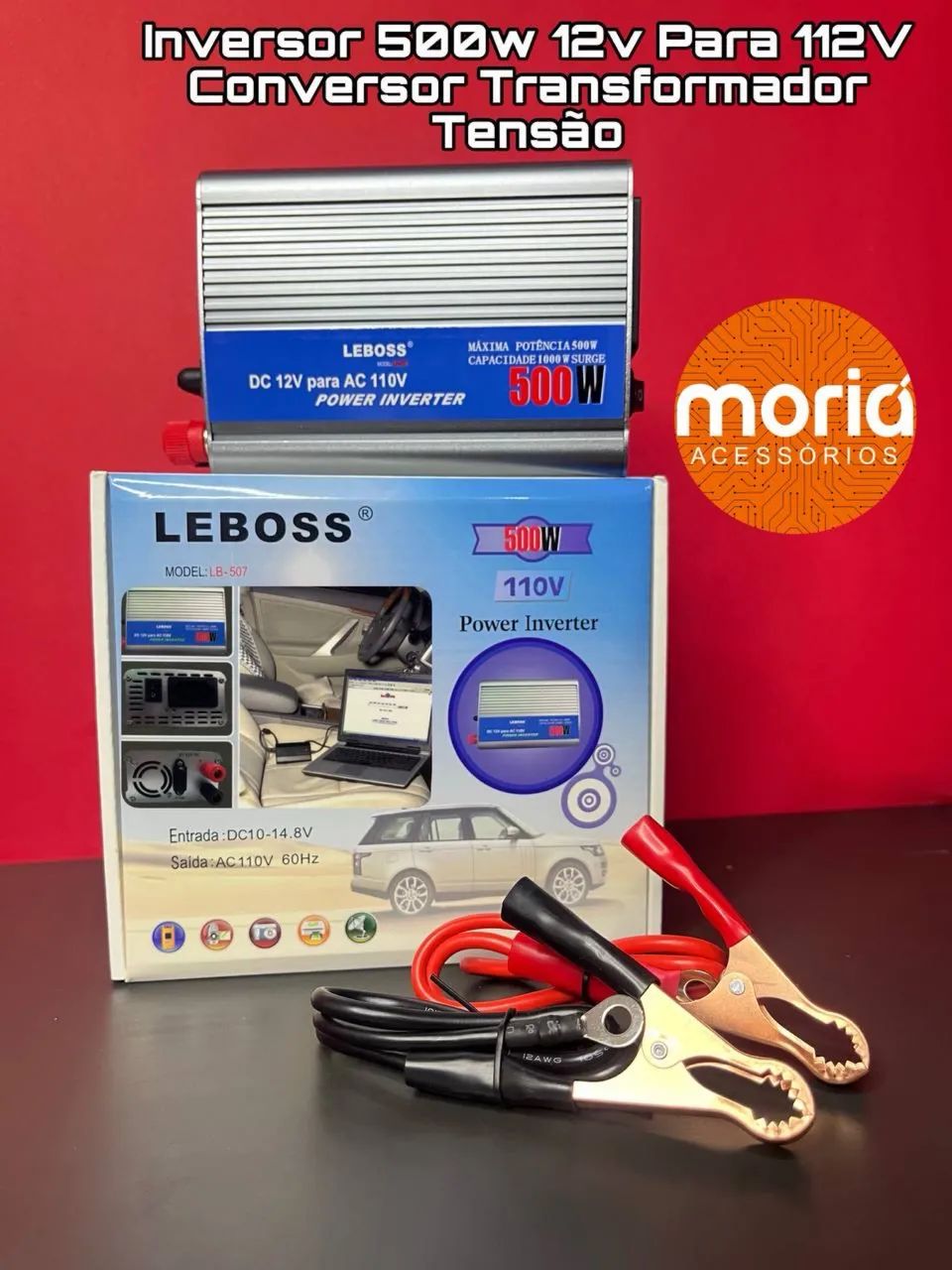 Inversor 500w 12v Para 110v Conversor Transformador Tensão - Foto 3