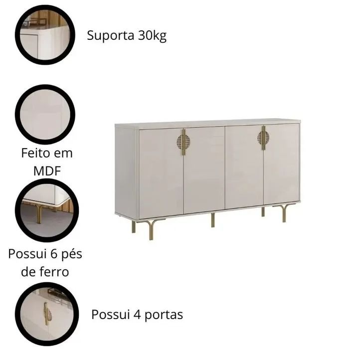 Buffet Moderno com Design Elegante marsala  - Foto 5