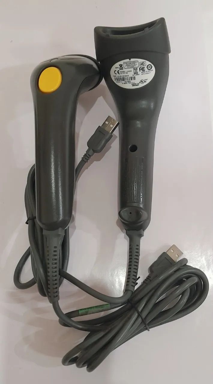 Leitor Código de Barras Laser USB Motorola Ls1203 base preta Com 2nunidades - Foto 2