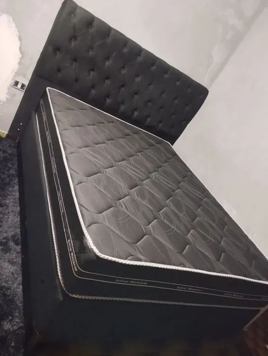 Cama Box Casal com Cabeceira