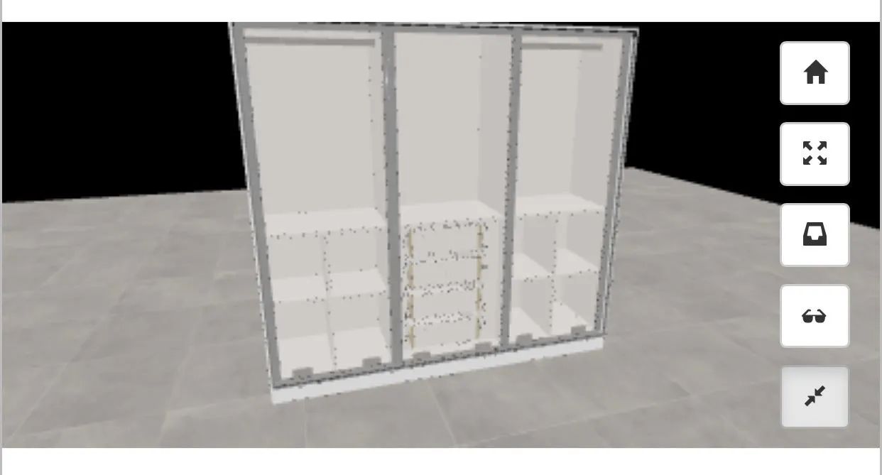 Guarda-roupa de 3 portas branco - Foto 2