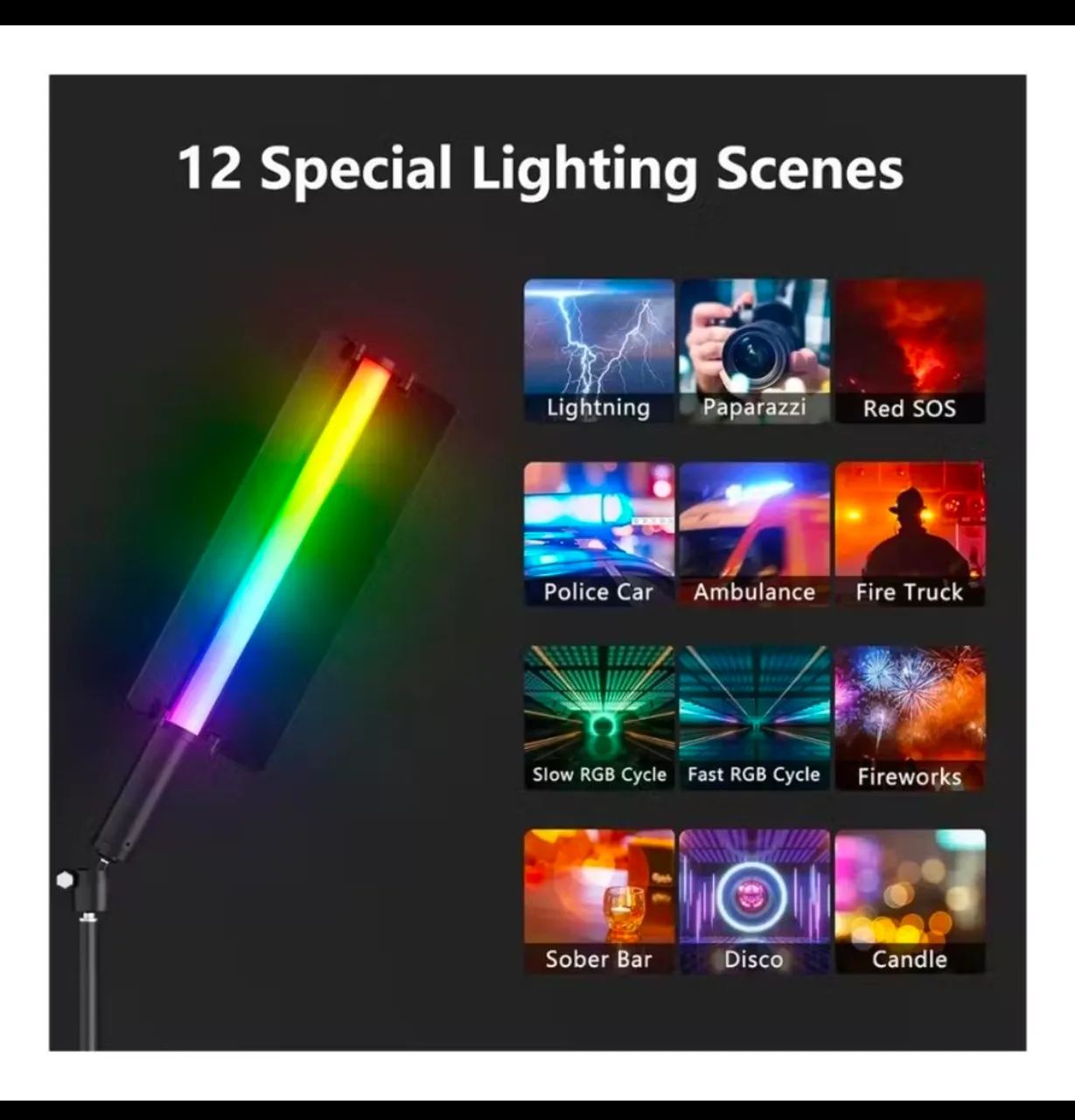 Bastão lluminação  Luxceo 36w <br>R$ 250,00 - Foto 3